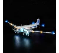 Kit d'éclairage LED compatible avec Lego 11378 Douglas DC-3 PAN AM Airliner (pas de modèle), kit d'éclairage décoratif compatible avec les briques Lego 11378
