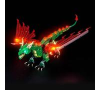 Kit d'éclairage LED compatible avec Lego 31161 Medieval Dragon (pas de modèle), kit d'éclairage décoratif compatible avec Lego Medieval Dragon 31161 Jouet créatif