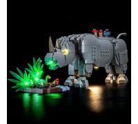 Kit d'éclairage LED compatible avec Lego 31171 Animaux sauvages : Majestic Rhino with Birds (pas de modèle), kit d'éclairage décoratif compatible avec Lego Wild Animals : Majestic Rhino with Birds