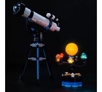 Kit d'éclairage LED compatible avec Lego 31378 Space Exploration Telescope (pas de modèle), kit d'éclairage décoratif compatible avec les briques Lego Space Exploration