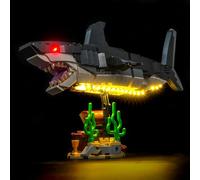 Kit d'éclairage LED compatible avec Lego 31381 Fierce Shark avec un Treasure Chest (pas de modèle), kit d'éclairage décoratif compatible avec Lego Fierce Shark avec un modèle de briques de