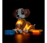 Kit d'éclairage LED compatible avec Lego 31382 Animaux mignons : chiot Playful Dog (pas de modèle), kit d'éclairage décoratif compatible avec Lego Cute Animals Playful Puppy Dog Modèle de briques de