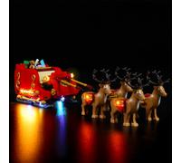 Kit d'éclairage LED compatible avec Lego 40499 Santa's Sleigh, BrickBling, Diode électroluminescente, Kit d'éclairage Lego, Jouets créatifs du Père Noël