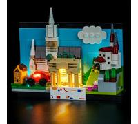 Kit d'éclairage LED compatible avec Lego 40954 Germany Postcard (pas de modèle), kit d'éclairage décoratif compatible avec les blocs de construction Lego Germany Postcard Modèle