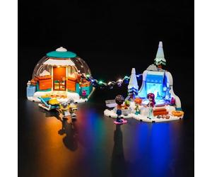 Kit d'éclairage LED compatible avec Lego 41760 Igloo Holiday Adventure (pas de modèle), kit d'éclairage décoratif pour jouets créatifs Friends Igloo Holiday Adventure