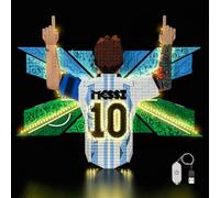 Kit d'éclairage LED compatible avec Lego 43018 Lionel Messi - Celebration (pas de modèle) - Kit d'éclairage décoratif compatible avec Lego Lionel Messi - Modèle de blocs de construction de célébration