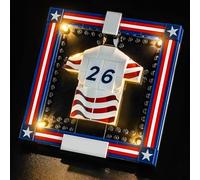 Kit d'éclairage LED compatible avec Lego 43033 2026 U.S. Soccer National Team Jersey (pas de modèle), kit d'éclairage décoratif compatible avec Lego 2026 U.S. Équipe nationale du football
