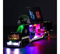 Kit d'éclairage LED compatible avec Lego 60388 - Camion de tournoi de jeu (pas de modèle) - Kit d'éclairage décoratif pour jeu tournoi camion créatif