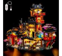 Kit d'éclairage LED compatible avec Lego 71861 The Old Town 15th Anniversary (pas de modèle), kit d'éclairage décoratif compatible avec les briques Lego The Old Town 15th Anniversary