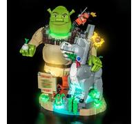Kit d'éclairage LED compatible avec Lego 72423 Shrek, Donkey & Puss in Boots (pas de modèle), kit d'éclairage décoratif compatible avec Lego Shrek, Donkey & Puss in Boots modèle de blocs de