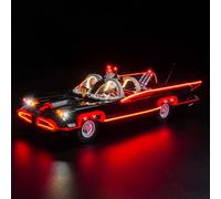 Kit d'éclairage LED compatible avec Lego 76328 B'atman : The Classic TV Series Batmobile (pas de modèle), kit d'éclairage décoratif compatible avec B'atman The Classic TV Series Batmobile Jouets