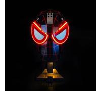 Kit d'éclairage LED compatible avec Lego 76329 Miles Morales - Masque (pas de modèle) - Jouet créatif