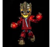 Kit d'éclairage LED compatible avec Lego 76341 Ravager Jumpsuit Groot (pas de modèle), kit d'éclairage décoratif compatible avec Lego Ravager Jumpsuit Groot Modèle de blocs de construction