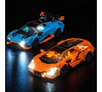 Kit d'éclairage LED compatible avec Lego 77238 Lamborghini Revuelto & Huracán STO (aucun modèle), kit d'éclairage décoratif compatible avec les jouets Lego Lamborghini Revuelto & Huracán STO
