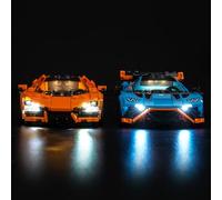 Kit d'éclairage LED compatible avec Lego 77238 Lamborghini Revuelto & Huracán STO (pas de modèle), kit d'éclairage décoratif compatible avec Lego Lamborghini Revuelto & Huracán STO Jouets créatifs