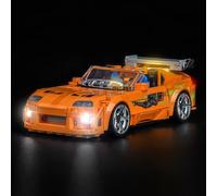 Kit d'éclairage LED compatible avec Lego 77260 The Fast and The Furious Toyota Supra MK4 (pas de modèle), kit d'éclairage décoratif compatible avec Lego Toyota Supra MK4 modèle de briques de