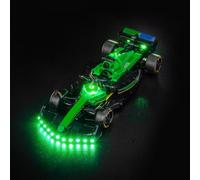 Kit d'éclairage LED compatible avec Lego Aston Martin Aramco F1 AMR24 Race Car 77245 (pas de modèle), kit d'éclairage décoratif compatible avec Lego Aston Martin Aramco F1 AMR24 Race Car Jouet créatif