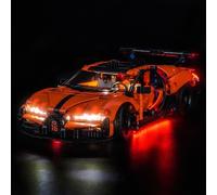 Kit d'éclairage LED compatible avec Lego Bugatti Chiron Pur Sport Hypercar (pas de modèle) - Kit d'éclairage décoratif compatible avec Lego Bugatti Chiron Pur Sport Hypercar - Modèle de briques de