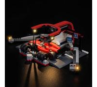 Kit d'éclairage LED compatible avec Lego F1 pit Stop & Pit Crew avec Ferrari Car 60443, jouet