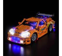 Kit d'éclairage LED compatible avec Lego Fast and Furious Toyota Supra MK4 (sans modèle) Kit d'éclairage décoratif compatible avec Lego 42204 Fast and Furious Toyota Supra MK4 Jouet créatif