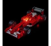 Kit d'éclairage LED compatible avec Lego Ferrari F2004 & Michael Schumacher (pas de modèle), kit d'éclairage décoratif compatible avec Lego Ferrari F2004 et Michael Schumacher