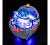 Kit d'éclairage LED compatible avec Lego Grogu with Hover Pram 75403 (pas de modèle), kit d'éclairage décoratif compatible avec Lego Grogu with Hover Pram Jouet créatif