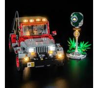 Kit d'éclairage LED compatible avec Lego Jurassic Park Jeep Wrangler 77984, lumière LED uniquement, kit de modélisme non inclus