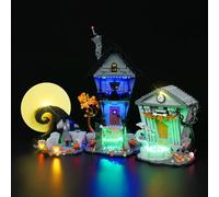 Kit d'éclairage LED compatible avec Lego L'Étrange Noël de monsieur Jack de Tim Burton, kit d'éclairage LED compatible avec Lego L'Étrange Noël de monsieur Jack 21351 (lumières uniquement, pas de