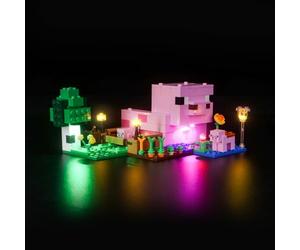 Kit d'éclairage LED compatible avec Lego Minecraft The Baby Pig House (pas Lego), kit d'éclairage LED compatible avec Minecraft 21268 The Baby Pig House Jouet créatif