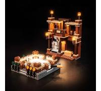 Kit d'éclairage LED compatible avec Lego Woodland Mansion Fighting Ring 21272 (pas de modèle), kit d'éclairage décoratif compatible avec les jouets créatifs Minecraft Woodland Mansion Fighting Ring