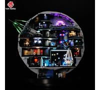Kit d'éclairage LED Compatible avec les blocs de construction de la poste spatiale de science-fiction 75419, ensemble de lumières décoratives pour affichage (lumières uniquement) Standard USB