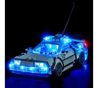 Kit d'éclairage LED décoratif, compatible avec le modèle de construction LEGO 77256 La machine à voyager dans le temps de Retour vers le futur