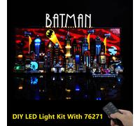 Kit d'éclairage LED pour blocs de construction Gotham City Skyline 76271, modèle d'éclairage télécommandé, accessoires d'affichage, coffret cadeau RC USB