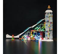 Kit d'Éclairage LED pour Centre de Ski et d'Escalade Lego 60366 (Sans Lego), Décoration City, Jouet Créatif