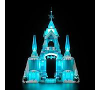 Kit d'Éclairage LED pour Elsa's Ice Palace 43244 (No Lego), Éclairage Décoratif pour Palais d'Hiver de la Reine des Neiges, Jouet Créatif