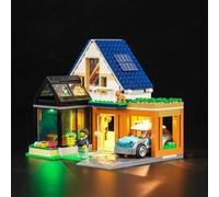 Kit d'Éclairage LED pour Family House and Electric Car 60398 (Pas de Lego), Éclairage Décoratif pour City Maison Familiale avec Voiture Électrique, Jouet Créatif