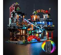 Kit Déclairage LED pour Le-Go 71799 City Bazaar, Compatible avec Le-Go 71799 (Bloc Construction Non Inclus). B