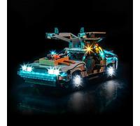 Kit d'Éclairage LED pour Lego 10300 Back to The Future Time Machine - Lumières Personnalisées à Monter, Compatible avec ce Modèle (Modèle Non Inclus)
