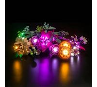 Kit d'éclairage LED pour Lego 10342 - pour joli bouquet de fleurs roses modèle DIY lumières personnalisées (modèle non inclus)