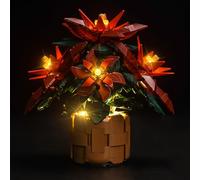 Kit d'éclairage LED pour Lego 10370 - pour la Poinsettia, améliore Parfaitement l'effet d'affichage Nocturne(kit d'éclairage Uniquement, modèle Non Inclus) (Édition Classique)