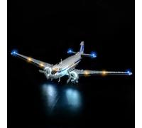 Kit d'Éclairage LED pour Lego 11378 Douglas DC-3 PAN AM Airliner - Alimenté USB Effet Lumineux Brillant, Luminaires DIY sans Soudure Facile à Installer (Modèle Non Inclus)