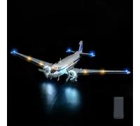 Kit d'Éclairage LED pour Lego 11378 Douglas DC-3 PAN AM Airliner - Alimenté USB Effet Lumineux Brillant, Luminaires DIY sans Soudure Facile à Installer (Modèle Non Inclus)(Version B)