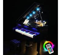 Kit d'éclairage LED pour Lego 21323 - pour Grand Piano modèle Lumières personnalisées à Assembler soi-même (modèle Non Inclus)(Version télécommande)