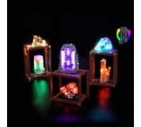 Kit d'Éclairage LED pour Lego 21362 Mineral Collection - Lumières Personnalisées à Monter, Compatible avec ce Modèle (Modèle Non Inclus)(Version télécommande)