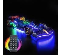 Kit d'éclairage LED pour Lego 42206 - pour Oracle Red Bull Racing RB20 F1 Car modèle Lumières personnalisées à Assembler soi-même (modèle Non Inclus)(Version télécommande)