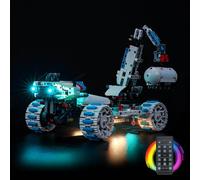 Kit d'Éclairage LED pour Lego 42211 Moon Rover Space Vehicle - Lumières Personnalisées à Monter, Compatible avec ce Modèle (Modèle Non Inclus)(Version télécommande)