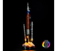 Kit d'Éclairage LED pour Lego 42221 NASA Artemis Space Launch System Rocket - Lumières Personnalisées à Monter, Compatible avec ce Modèle (Modèle Non Inclus)(Version télécommande)