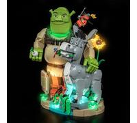 Kit d'Éclairage LED pour Lego 72423 Donkey & Puss in Boots - Lumières Personnalisées à Monter Compatible avec ce Modèle (Modèle Non Inclus)
