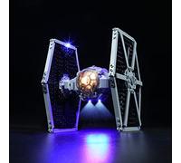 Kit d'éclairage LED pour Lego 75300 Imperial TIE Fighter jouet, Kit d'éclairage LED pour Lego 75300 TIE Fighter lumière décorative créative (Brique non incluse)