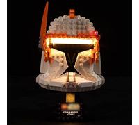 Kit d'éclairage LED pour Lego 75350 Clone Commander Cody Casque, kit d'éclairage de décoration pour Casque Lego Commander Cody (Pas Un modèle Lego), modèle d'affichage créatif Cadeau pour Adultes